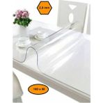 2,0 mm Pvc Masa Örtüsü, Şeffaf Masa Kaplaması, 100X60