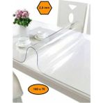 2,0 mm Pvc Masa Örtüsü, Şeffaf Masa Kaplaması, 100X70