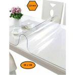2,0 mm Pvc Masa Örtüsü, Şeffaf Masa Kaplaması, 80X140