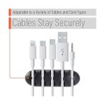 20 Parça Kablo Tutucu Seti | Yapışkanlı Kablo Klipsi | Masa Üstü Kablo Düzenleyici | Şarj Kablosu, Kulaklık, Usb, Hdmı, Mouse Kablosu Için | Ofis & Ev Kullanımı | Kablo Yönetimi Çözümü - Option-1 - 0 - Siyah