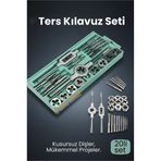 20 Parça Profesyonel Metrik Ters Kılavuz Ve Pafta Seti M3-M12 - Hassas Diş Açma Ve Onarı