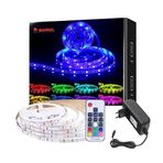 20 Renk RF Kumandalı Renk Değiştiren RGB Şerit Led Işık Seti SB-6545 (5 Metre)