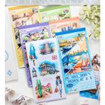 20 Sayfa Tematik Scrapbook Sticker Kitabı – Dekoratif Etiket Seti