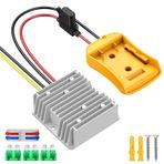 20 V için 12 V Step Down Dönüştürücü DeWalt 20 Güç Tekerlek Pil Adaptörü, DC 12 20A 240 W Buck Dönüştürücü Regülatörü ile 30A Sigorta ve Tel Terminali