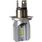 20 W Cob LED Merhaba / Lo Işın Motosiklet Baş Işık Ön Far Ampul Lamba H4 - Renkli