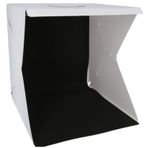 20 X 20 Cm Profesyonel Stüdyo Led Işıklı Çift Sıra Ürün Fotoğraf Çekim Çadırı 1