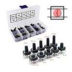 200 Adet 6x6mm Tact Buton Set 10 Farklı Yükseklikte 4 Pin Dokunmatik Anlık Basmalı Düğme Anahtar