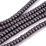 200 adet hematit boncuklar mat siyah inciler 3 mm bileklikler için düz yuvarlak Hayır mıknatıs hematit değerli taşlar 38 cm 1 kordon Heishi incileri