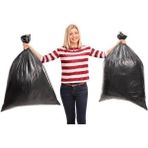 200 Adet Jumbo Boy Rulo Çöp Poşeti 80X110 Cm Dayanıklı Çöp Torbası 10Lu 20 Paket (1 Koli)