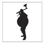 200 cm Savaşçı Folyo Sticker