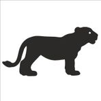 200 cm Yavru Kaplan Folyo Sticker