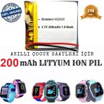 200 Mah Twox Q50 Akilli Cocuk Saat Telefon Batarya - Pil 3.7V 200Mah 582728 Pil