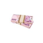 200 TL Görünümlü Sahte Para, Film ve Video Çekimi için Geçersiz Banknot, Düğün ve TikTok Çekimlerine Uygun, 1 Deste