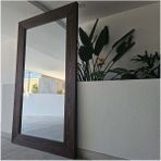 200 x 120 cm Ağaç Çerçeveli Boy Ayna - Doğal Ağaç Çerçeve Dev Boy Aynası - Büyük Boy Ayna- Antik Ceviz