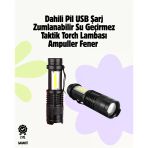 2000 Lümen Led El Feneri - Suya Dayanıklı, Odaklı, Klipsli Mir71544095