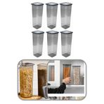 2000 ml Gri Kare Saklama Kabı Silikon Kapak Hava Geçirmez Kuru Baklagil Kahve Bakliyat Makarna Kut
