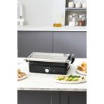 2000W Gümüş Izgara ve Tost Makinesi, 4 Dilim, Pratik ve Şık Tasarım