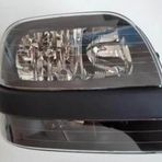2001-2005 Fiat Doblo Far Lambası Sağ Elektrikli-Motorsuz-Siyah 8Fişli (Siyah Bandlı)(H1-H7) (Ayfar)