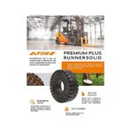 200/50-10 Runner Solid Segmanlı İz Bırakmayan Dolgu Forklift Lastiği