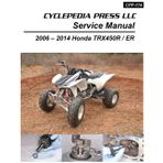 2006-2014 Honda TRX450R ER Sportrax Cyclepedia Printed ATV Service Manual