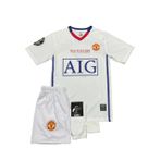 2007/2008 Sezon Ronaldo Beyaz Moscov Finali M.Unıted. Çocuk Forma Takımı (beyaz, 6-7 yaş)