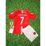2008 Kırmızı Retro M.united Ronaldo Çocuk 4 Lü Set Forma Fm1 - 3 - 4 Yaş