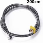 200CM Tarzı Dış Çap 14XİÇ Çap 7mm Mutfak Banyo Bataryası Için Sianco Paslanmaz Çelik Tesisat Patlama Geçirmez Esnek Örgülü Hortum Su Borusu 20CM~200CM (Yurt Dışından) - Sıhhi Tesisat Araçları