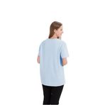 200G Penye Pamuk Yuvarlak Yaka Tişört Beyaz Kısa Kollu Erkek ve Kadın Bol Tek Renk Trend Her Biriyle Uyumlu Çift Üstleri, mavi (Light Blue), XL Short