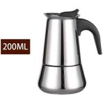 200ML 2/4/6/9 Bardak Kahve Makinesi Pot Paslanmaz Çelik Mocha Espresso Latte Filtre Moka Kahve Makinesi Türk Cezve Mutfak Z20 (Yurt Dışından) - Renkli - Coffee Pots
