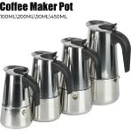 200ML Paslanmaz Çelik Mocha Espresso Latte Soba Filtre 2/4/6/9 Bardak Kahve Makinesi Pot Cezve Mutfak Için Moka Kahve Makinesi (Yurt Dışından) - Renkli - Coffee Pots