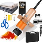 200W Halı Kesme Seti - Ekli Kesme Kılavuzu, Tafting Halı Kesme Makinesi + Ördek Gagası Makası+ Yer Paspası Tüy Giderici +1,8 m Tafting Kumaş + Kaymaz Kumaş, Düşük Gürültü,B