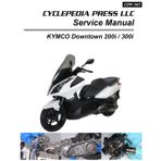 2011-2017 KYMCO Downtown 300i 200i Cyclepedia Printed Scooter Repair Manual