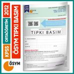 2012 Kpss Ortaöğretim/Lise Ösym Tıpkı Basım Çıkmış Soru Kitapçığı (Video Çözümlü Türkiye Geneli)