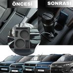 2019-2026 Model Rifter-Berlingo-Combo-Doblo Uyumlu Orta Konsol İçin Premium Bardaklık