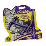 201958-catlife Reflektörlü Fosforlu Kedi Göğüs Tasması + Gezdirme