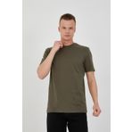 2020-1 Süprem O Yaka Trender Erkek T-Shirt HAKİ