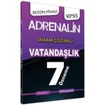 2020 KPSS Adrenalin Sezon Finali Vatandaşlık Tamamı Çözümlü 7 Deneme - Tercih Akademi Yayınları