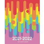 2021-2022 Two Year Planner | Dripping Rainbow: 2-Year Pocket Calendar and Monthly Planner (Organizers, Agendas, Calendars with Tabs, Moon Phases and US Federal Holidays)