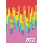2021 A4 Deluxe Week to View Diary | Dripping Rainbow: UK Monthly / Weekly Calendar, Budget Planner, Habit Tracker, Personal Schedule Organiser, Agenda ... Vision Board, Birthdays, Notes, Appointments)