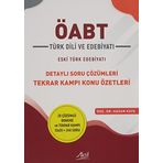 2021 ÖABT Türk Dili ve Edebiyatı Detaylı Soru Çözümleri Tekrar Kampı Konu Özetleri