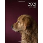 2021 Planner: 12 Month Daily Weekly Monthly Planner with Goals Birthday Reminder Budget Planner Bill Planner Meal Planner Self Care Tracker Habit ... Men Working Women – Golden Retriever Cover