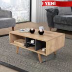 2021 Sina Orta Sehpa ( Ahşap Ayaklı) , Safir - Antrasit , Salon , Orta Odası , Ofis