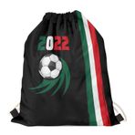 2022 Katar Futbol Dünya Kupası Spor Çantası Baskılı İpli Sırt Çantası Spor Çantası Spor Çantası Baskılı Torba, Meksika 2#, bisiklet sırt çantası