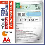 2022/2 Yökdil İngilizce Fen Bilimleri Ösym Çıkmış Soru Tıpkı Basım Deneme Kitapçığı Türkiye Geneli