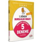 2023 6. Sınıf Bursluluk Sınavı 1. Dönem 5 Deneme - Editör Yayınları
