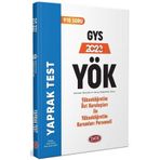2023 GYS YÖK Yükseköğretim Üst Kuruluşları İle Yükseköğretim Kurumları Personeli Yaprak Test - Data Yayınları
