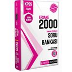 2023 KPSS Eğitim Bilimleri Tamamı Çözümlü Efsane 2000 Soru Bankası
