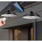 2023 Model Güneş Enerjili Çardak Bahçe Aydınlatması Kablolu 2 Ampül Solar Aydınlatma 5500 Ma