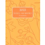 2023 Weekly and Monthly Planner: Big Font, Weekly and Monthly Planner for 2023 : Planner size 8.5"x11", Flowers Background2