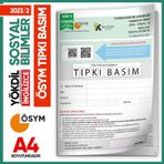 2023/2 Yökdil İngilizce Sosyal Bilimler Ösym Çıkmış Soru Tıpkı Basım Deneme Kitapçığı Türkiye Geneli